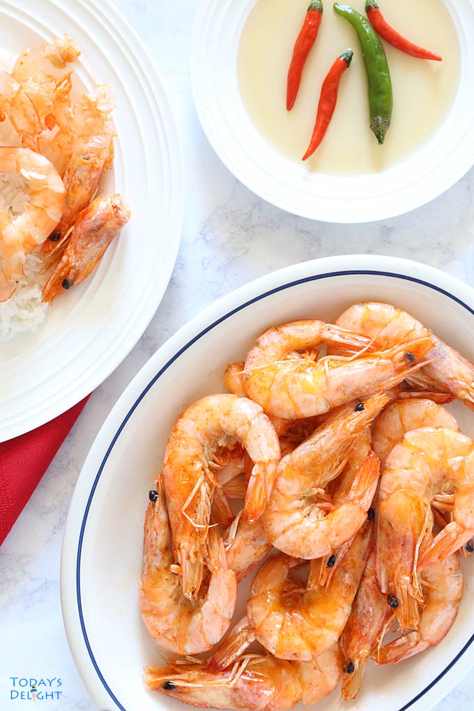 Halabos na Hipon (Boiled Shrimp) is Today's Delight.