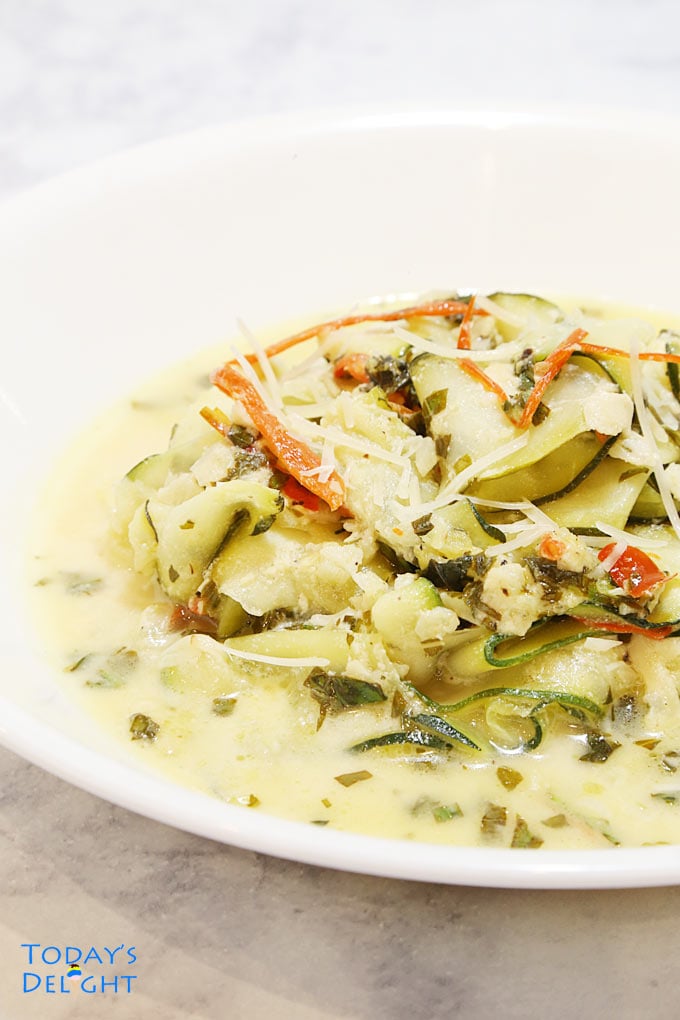 Hot Zucchini Sauce is Today's Delight.