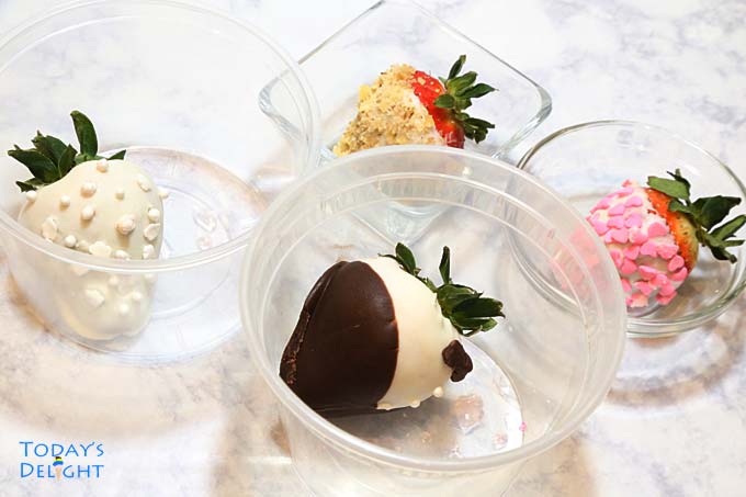 A drop of moisture in treats.