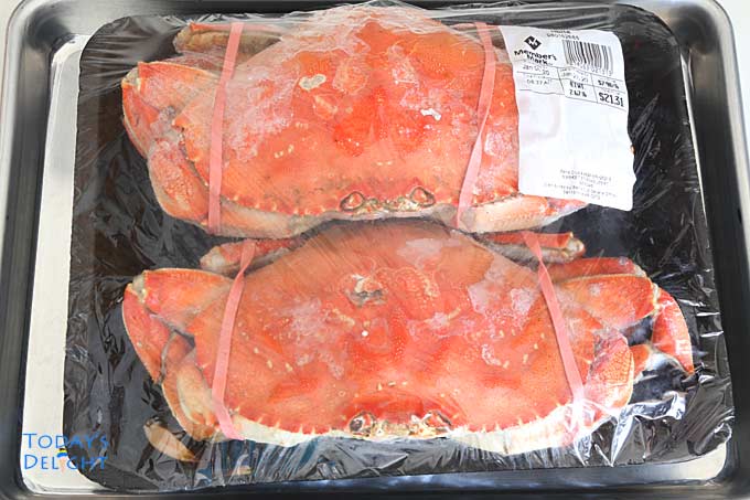 Cooked Dungeness Crab bought at Sam's Club.