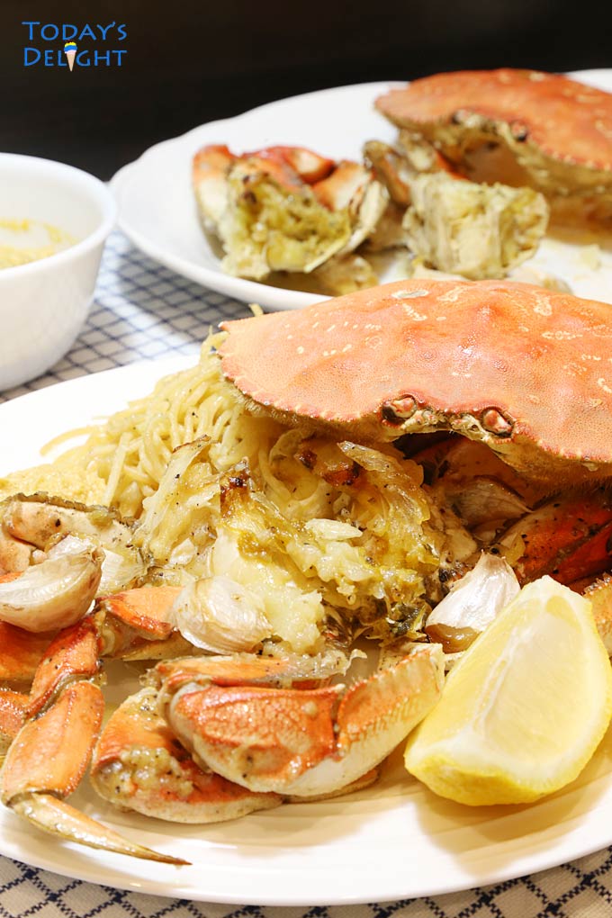 Garlic Butter Dungeness Crab is Today's Delight.