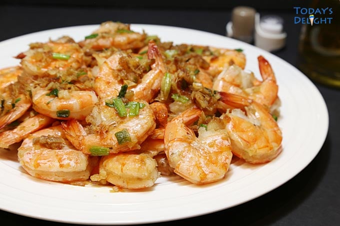 Shrimp in Ginger and Scallion - Lent Food Ideas