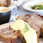 Asparagus, Steak with Bearnaise with red wine