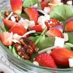 Strawberry Spinach Salad with Candied Walnut & Feta is Today's Delight.