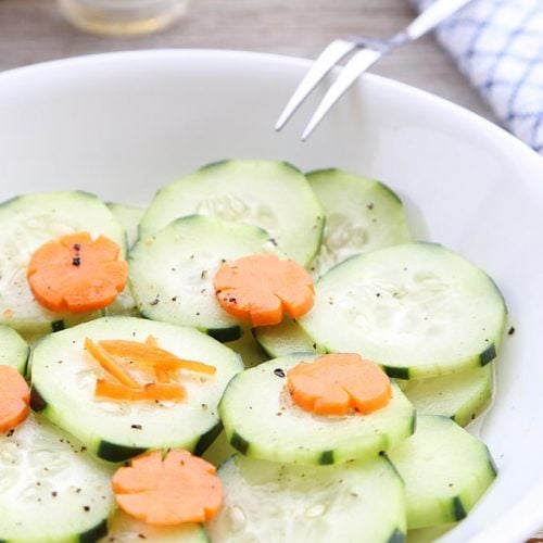 Asian Cucumber Salad is Today's Delight.
