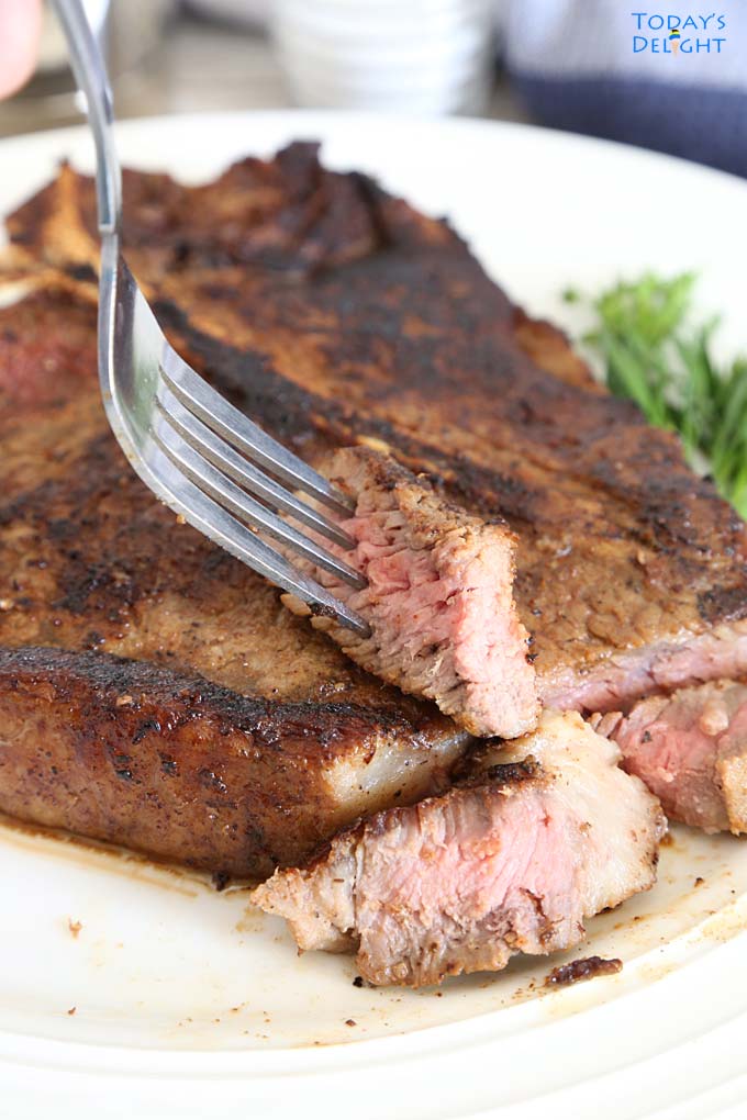 Pan-Fried T-bone Steak Recipe is Today's Delight.