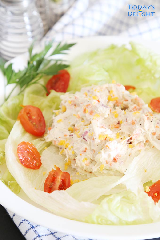 Tuna Lettuce Wraps is Today's Delight.