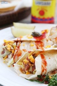 Cheesy Refried Bean and Rice Burrito is Today's Delight.