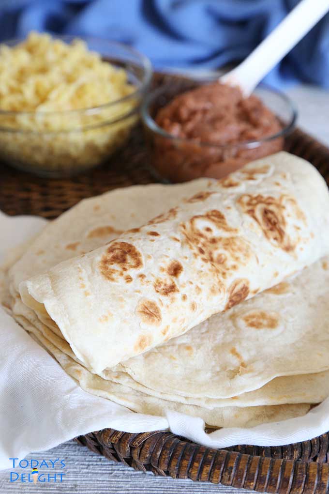 Use tortillas for burritos or tacos.