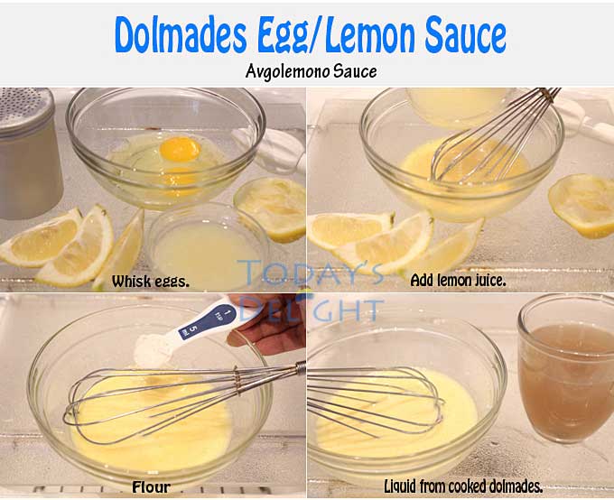 Lemon sauce adds so much flavor to dolmades recipe.