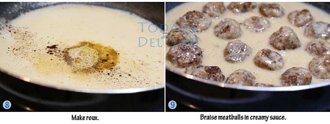 Making roux for sauce.