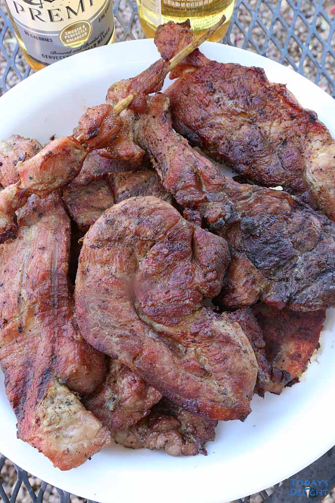 Simple Grilled Pork seasoned with salt.