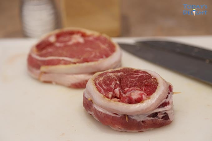 Bacon Wrapped Steak Bites is Today's Delight
