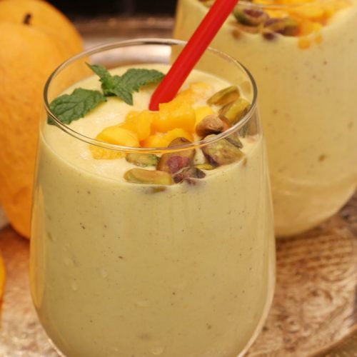 Mango Lassi drink is Today's Delight.