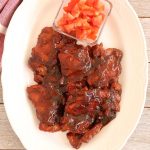 Chicken Tocino, Filipino marinated chicken and cubed tomatoes is Today's Delight.
