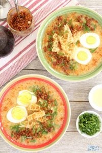 Goto is a Filipino congee or rice porridge is Today's Delight.
