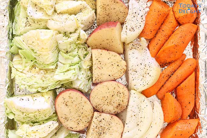 Roasted vegetables.
