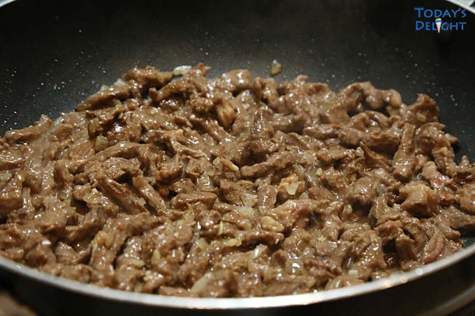 Stir fry beef.