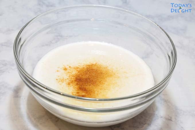 Sauce for crispy shrimp dish.