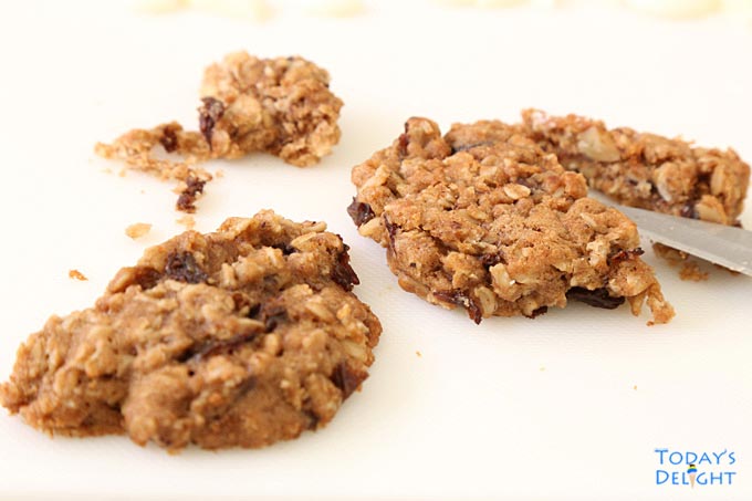 Cookie cut in half.