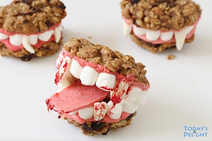 Make Dracula's Dentures with tongue.