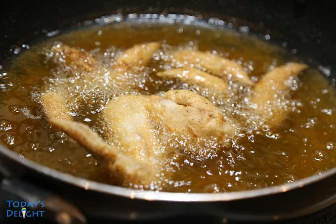 Deep fried chicken wings.