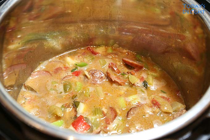 Leftover Turkey Gumbo Instant Pot.