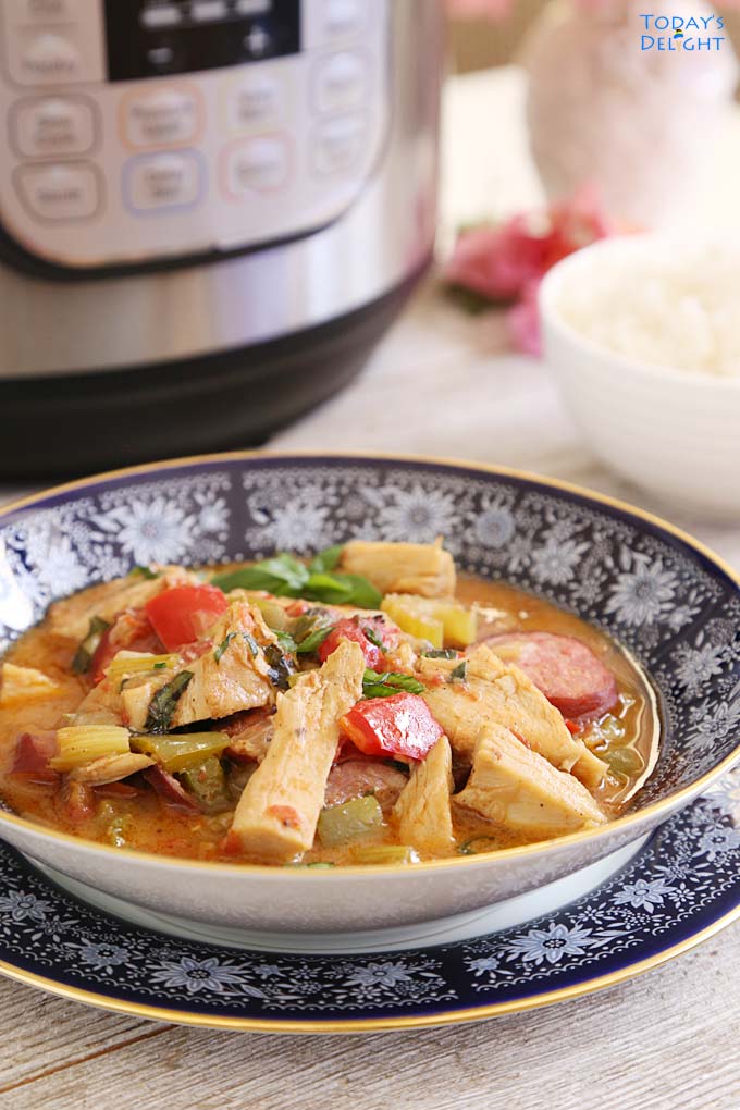 Leftover Turkey Gumbo Instant Pot is Today's Delight