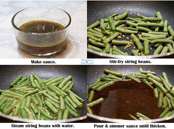 Panda Express String Bean Chicken Breast copycat sauce in pan.