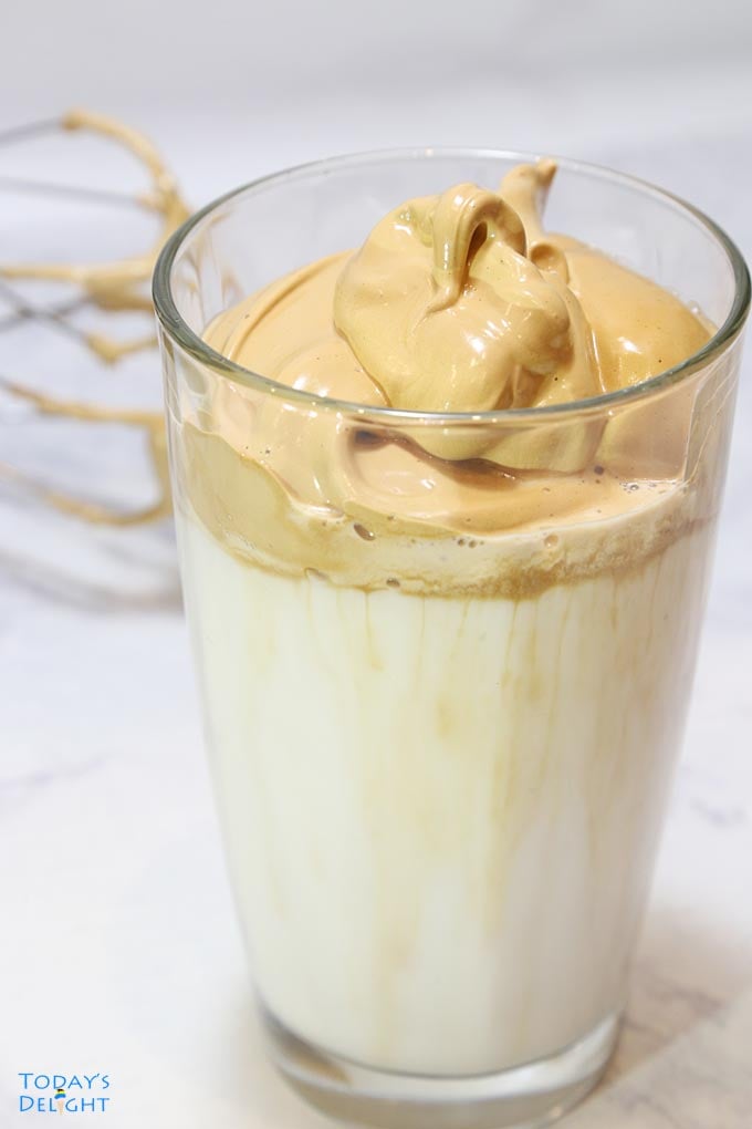 Whipped Coffee AKA Dalgona Coffee is Today's Delight.